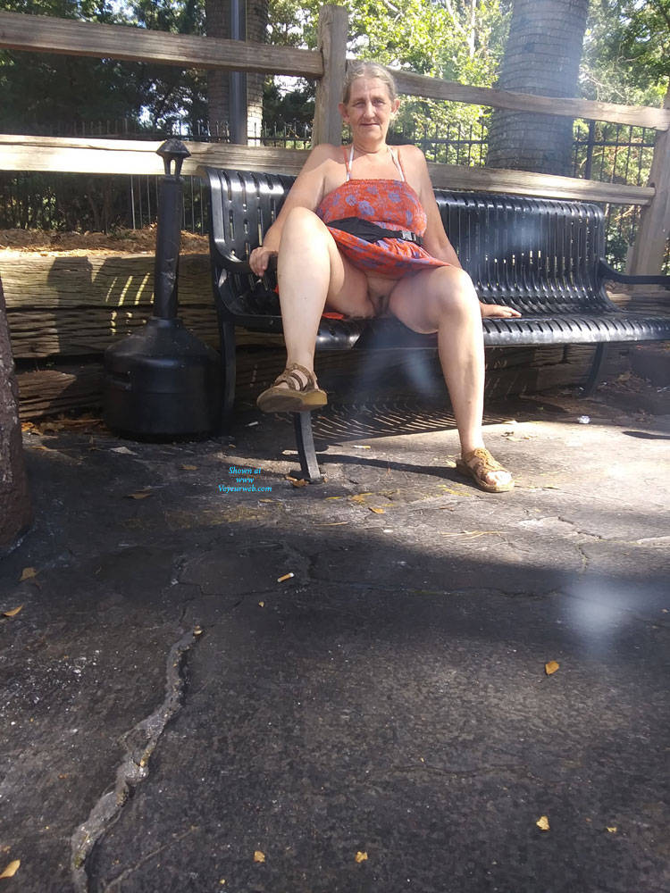 Pic #1 Fun At Amusement Park - Pantieless Wives, Mature, Outdoors, Amateur