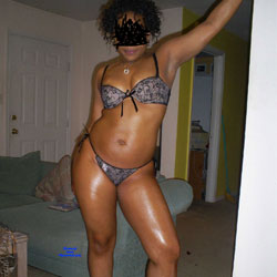 A Lil Oil - Ebony, High Heels Amateurs, Lingerie