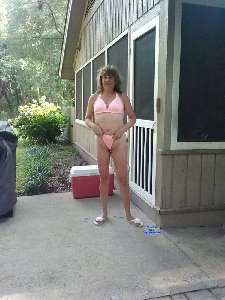 Pic #1 Loves Being Naked - Outdoors, Shaved, Amateur, Brunette