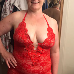 Suzie In Red - Wives In Lingerie, Big Tits, Mature, See Through, Amateur