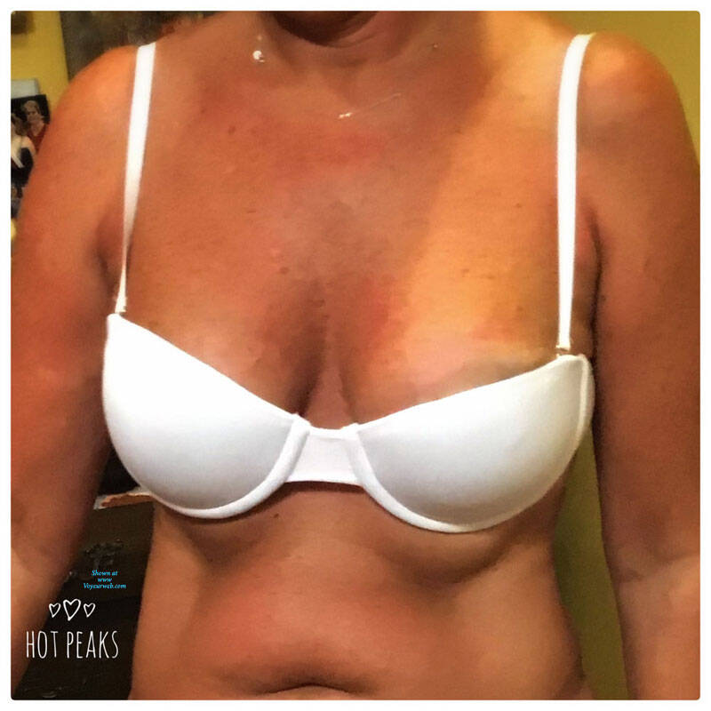 Pic #1 Milf Lydia In A White Bikini - Big Tits, Mature, Amateur