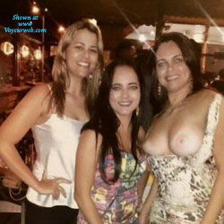 Pic #1 Open-Chest Relatives - Big Tits, Brunette, Outdoors, Amateur