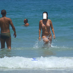 Pic #1 Gostosa Experimentando Bikini - Beach, Outdoors, Amateur