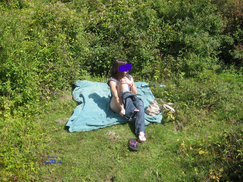 Pic #1 A little fun in the country - Brunette, Outdoors, Public Place, Firm Ass