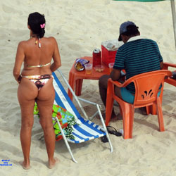 Wife From The Recife City, Brazil - Beach, Brunette, Outdoors, Bikini Voyeur