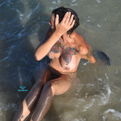 Corpus Beach Shoot - Nude Girls, Beach, Big Tits, Brunette, Outdoors, Amateur, Tattoos