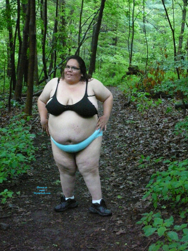 Pic #1 Friend - Bbw, Brunette, Lingerie, Outdoors, Nature, Amateur