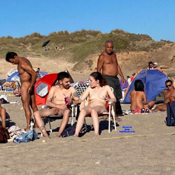 Nude Beach In Argentina Part 1 - Nude Girls, Beach, Brunette, Outdoors, Beach Voyeur