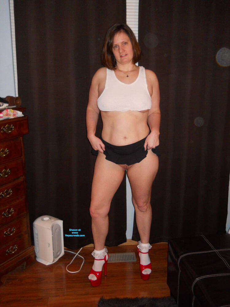 Pic #1 Halloween Costume - Brunette, Mature, Shaved, Amateur, No Panties On