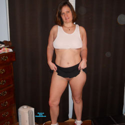 Pic #1 Halloween Costume - Brunette, Mature, Shaved, Amateur, No Panties On