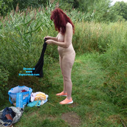 Pic #1 outdoor - Nude Amateurs, Outdoors, Round Ass, Round Tits, Shaved