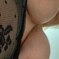 Feeling horny today - Big Tits, Hanging Tits, Hard Nipples, Pussy, See Through, See Through Panties, Shaved