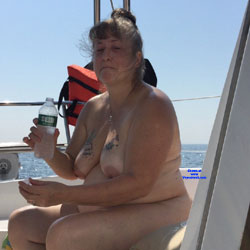 Naked on boat