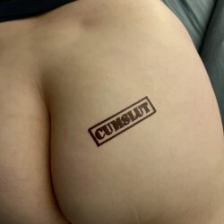 My wife's ass - Susan's new Tat 