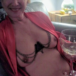 Medium tits of my wife - Lynne