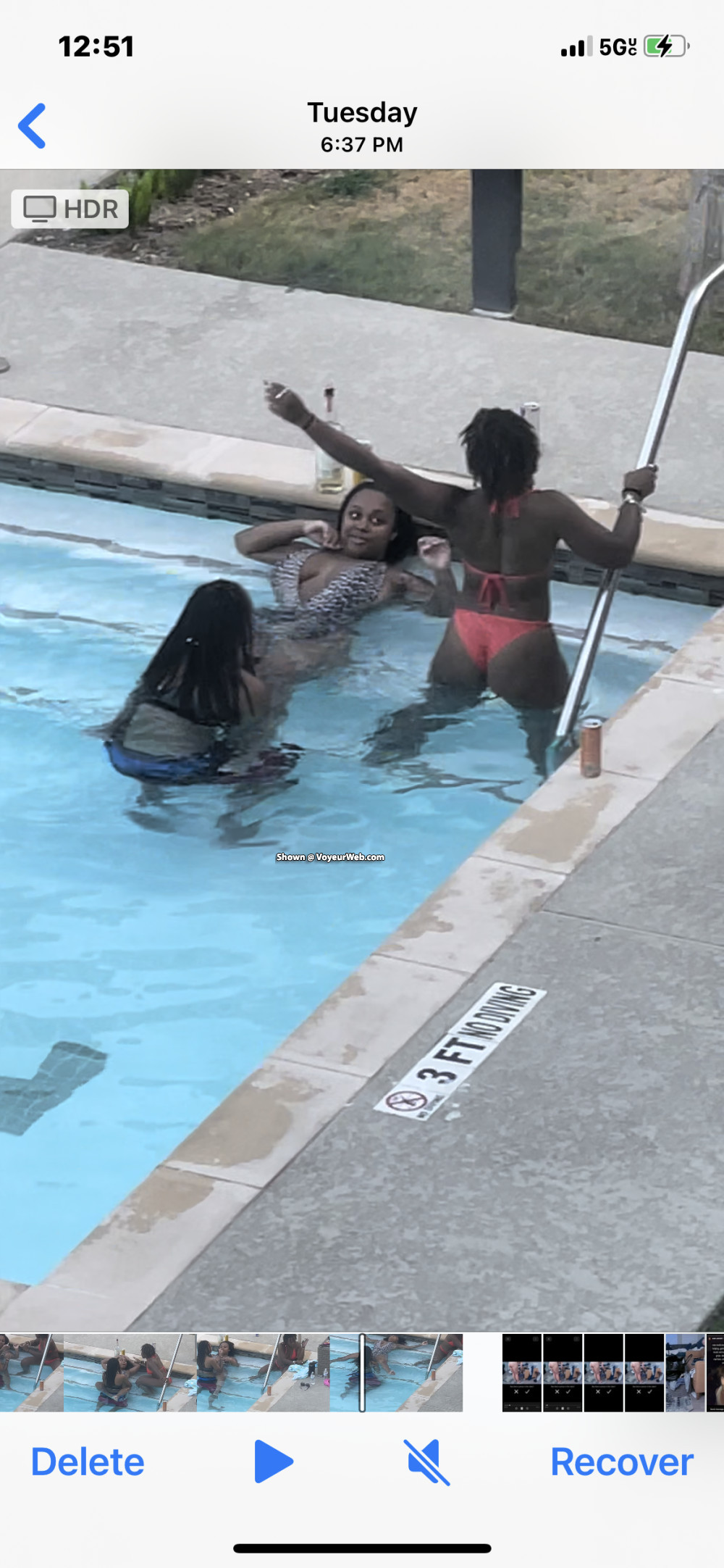 Pic #1 girls playing in the pool!