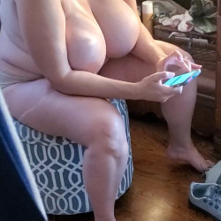 Very large tits of my wife - Lovestobenaked