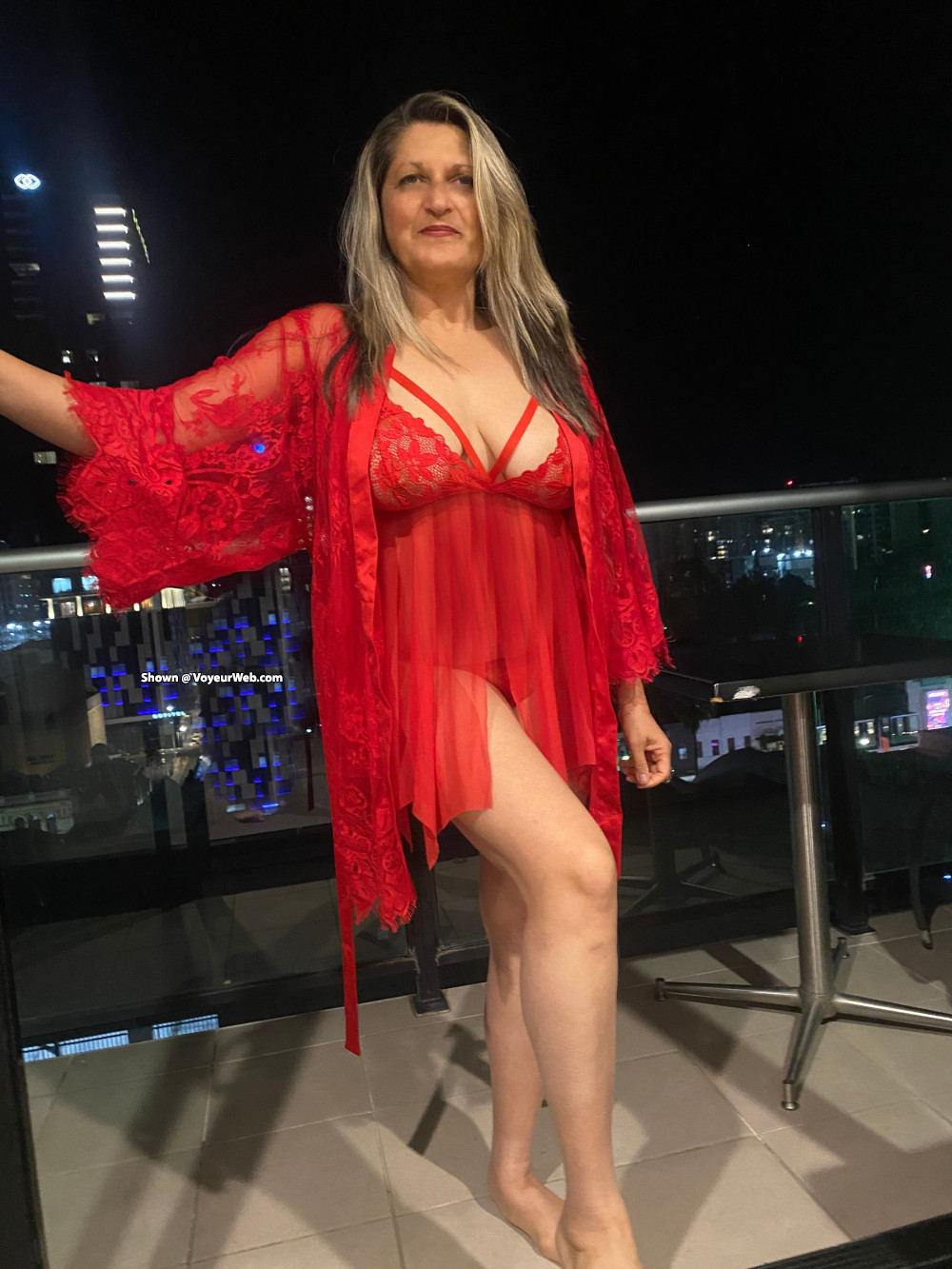 Pic #1 Balcony in Red - Amateur, Ass, Bent Over, Big Ass, Big Tits, Blonde, Flashing Tits, Hanging Tits, Hard Nipples, Homemade Amateur, Lingerie, Mature, Mature Ass, Mature Pussy, Natural Tits, Outdoors, Sexy Wives, Wives In Lingerie