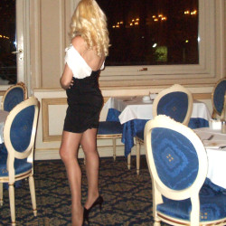 My public striptease in a restaurant - part 3