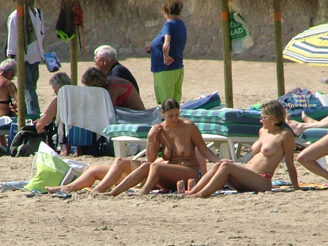 Pic #1 3 Beach Girls On A Spanish Beach Part 1