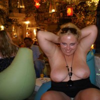 Pic #1 Greek Anna Dancing Topless At A Bar