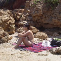 Asian Wife On The Beach