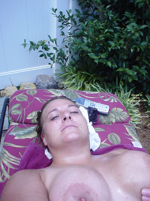 Pic #1 Tanning Babe