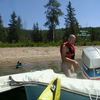 Crazy Canuck Nude Water Skiing