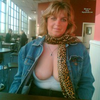 Pic #1 Nipples Out In Burger King!