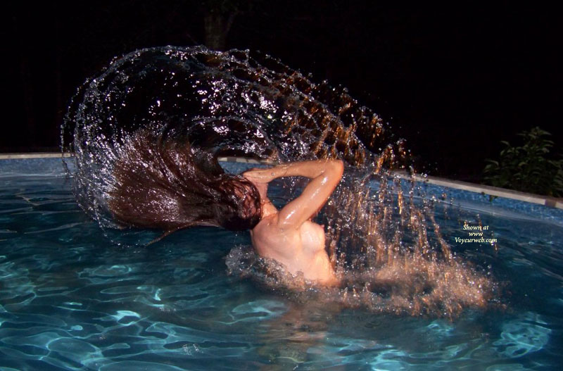 Pic #1 Little Redhead In Pool