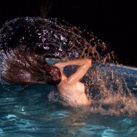 Little Redhead In Pool