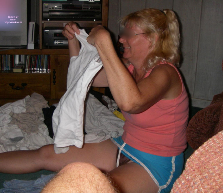 Pic #1 Folding Clothes (Panty Shots)